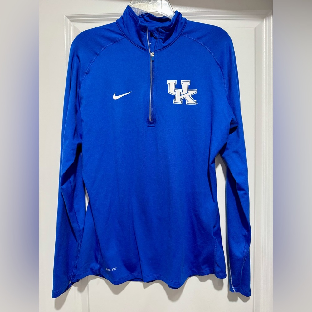 Nike Dri-FIT UK 3/4 Zip Blue Pullover